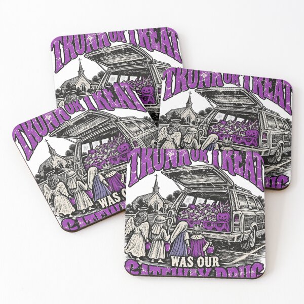Item preview, Trunk Or Treat Was Our Gateway Drug Funny Exvangelical Halloween Shirt designed and sold by GloryandFame.