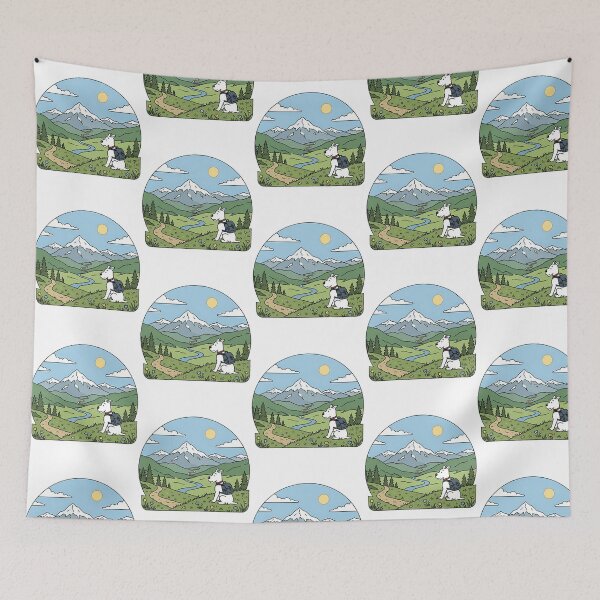 Item preview, The Peaceful Explorer Adventurous White Terrier designed and sold by rayan-beaoins.