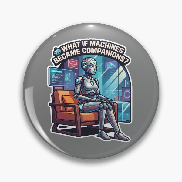Item preview, Sleek Futuristic Apartment Companion Android Robot Art designed and sold by KhAIa Reeve Art Studio.