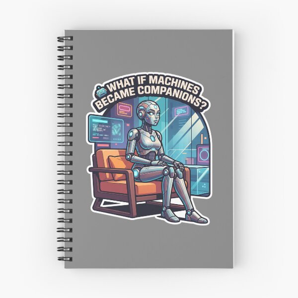 Item preview, Sleek Futuristic Apartment Companion Android Robot Art designed and sold by KhAIa Reeve Art Studio.