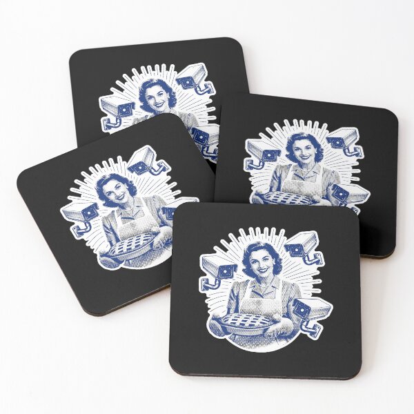 Item preview, Housewife Holding Pie Surrounded By Security Cameras designed and sold by ArtSantosv.