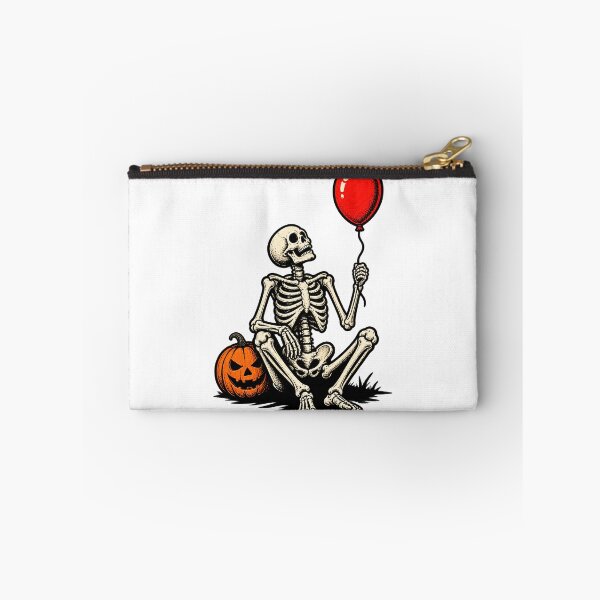 Item preview, Funny Skeleton Halloween Design with Red Balloon and Humorous Quote LIMITED EDITION designed and sold by Zhsarc.