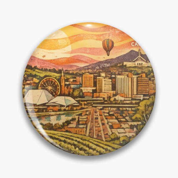 Item preview, Vintage Adelaide Postage Stamp Illustration, Retro South Australia Travel Poster with Adelaide Oval, Coastal Scenery and Historic Architecture, Nostalgic Australian Souvenir Wall Art designed and sold by PaintedPixels01.