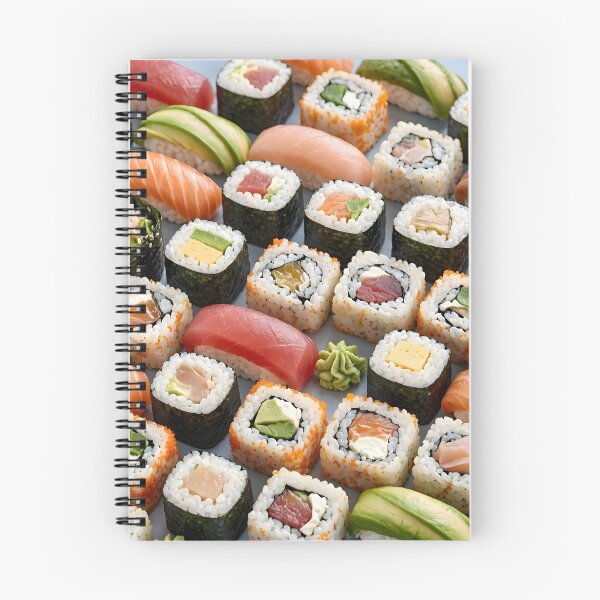 Item preview, Fresh Sushi Platter Pattern designed and sold by Sybille-Yates.