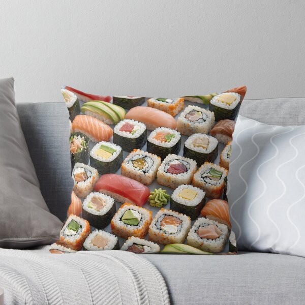 Item preview, Fresh Sushi Platter Pattern designed and sold by Sybille-Yates.