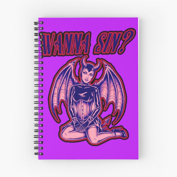 Item preview, Wanna Sin with the Devil Pin Up? designed and sold by weirdove.