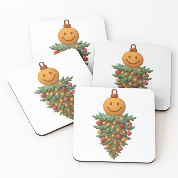 Item preview, Happy Crochet Christmas Tree Smiling Ornament Cozy Holiday Design designed and sold by RDproject.