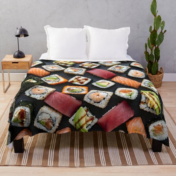 Item preview, Fresh Sushi Platter Pattern designed and sold by Sybille-Yates.
