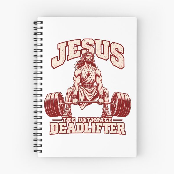 Item preview, The Ultimate Deadlifter Jesus Barbell Gym designed and sold by chattsuede.