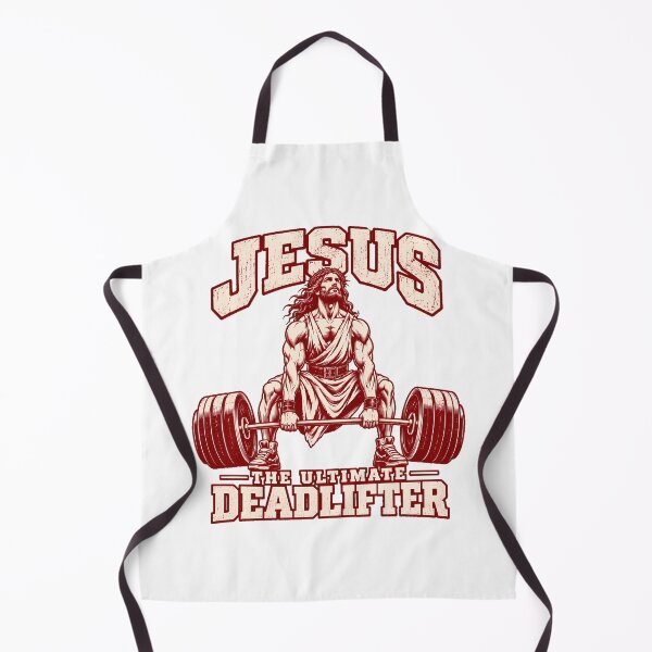 Item preview, The Ultimate Deadlifter Jesus Barbell Gym designed and sold by chattsuede.