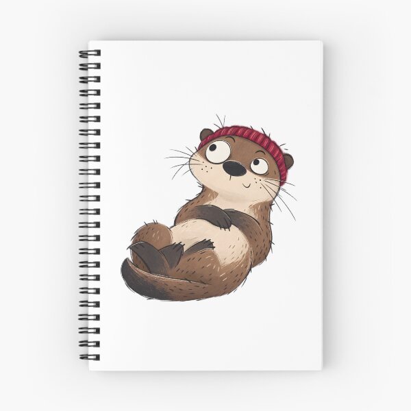 Item preview, Reclining Otter in a Winter Earwarmer designed and sold by The-Art-of-D.