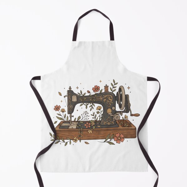 Item preview, Sewing Machine Vintage Floral Botanical Art designed and sold by DariaOltes.