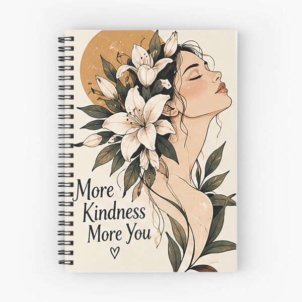 Item preview, More Kindness More You – Elegant Floral Woman Botanical Boho Art designed and sold by Sara-Ai.