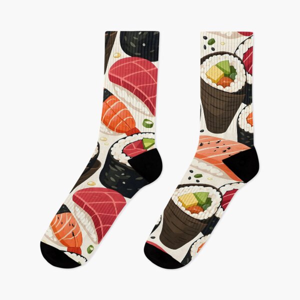 Item preview, Fresh Sushi Platter Pattern designed and sold by Sybille-Yates.