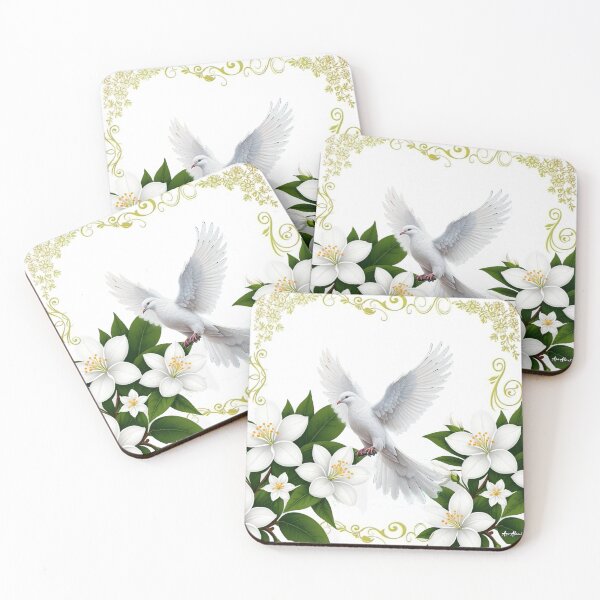 Item preview, Dove in the Jasmine Garden… designed and sold by MoonChild67.