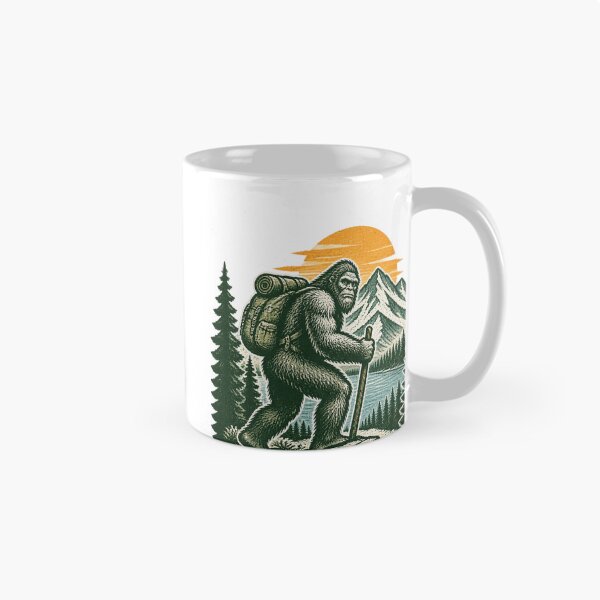 Item preview, Bigfoot Holiday Adventure in Jasper National Park Scenic Wilderness Design ⭐⭐⭐⭐⭐ designed and sold by YasserHr.