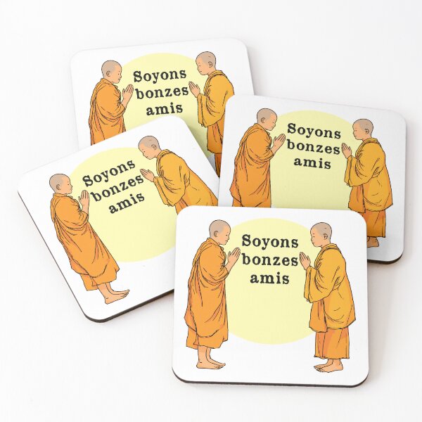 Item preview, LET'S BE BONZES, FRIENDS! - ZEN AND FRIENDSHIP designed and sold by francoisville.