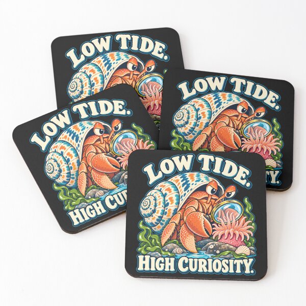 Item preview, Low Tide High Curiosity | Hermit Crab Tidepool  designed and sold by Winakuart.