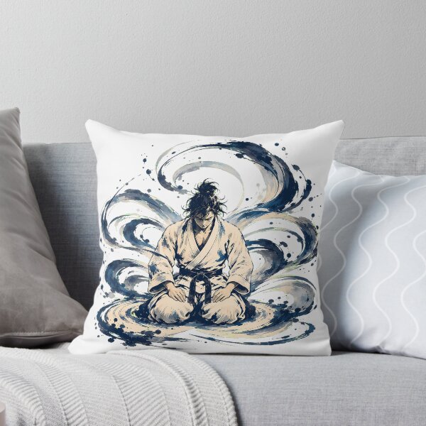 Item preview, Meditating Samurai Seiza Ink Wash designed and sold by chattsuede.