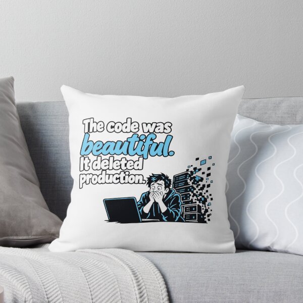 Item preview, The Code Was Beautiful It Deleted Production Comic designed and sold by ThreadQuirk.