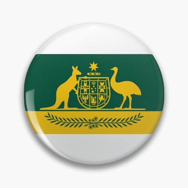 Item preview, Green and Gold coat of arms Australia designed and sold by Kangaroo Sun.