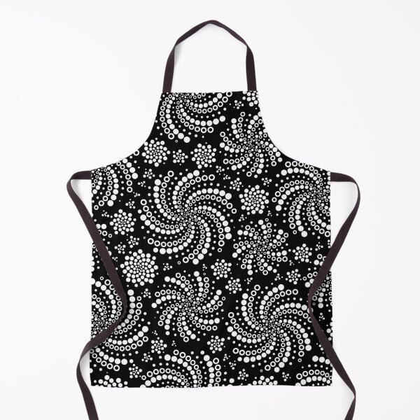 Item preview, Pearl Pinwheel Galaxy - Black and White Dot Mandala Pattern designed and sold by Shiri Mor Arts.
