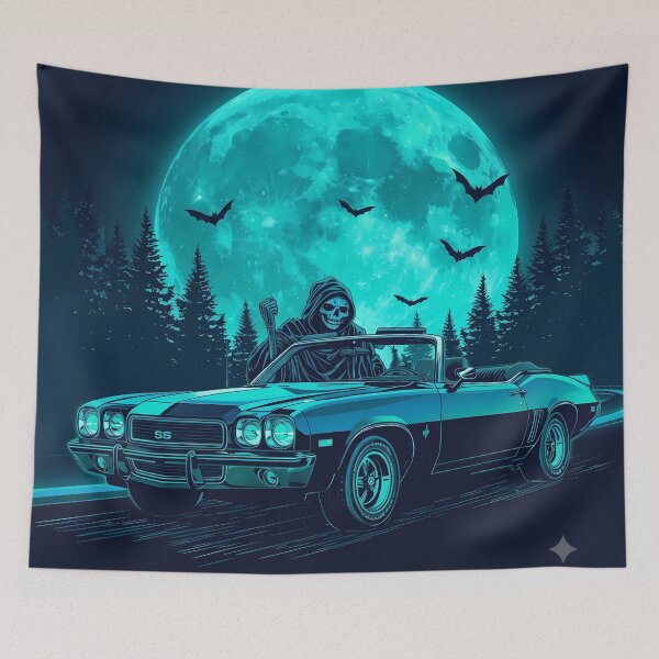 Item preview, Phantom Ride Grim Reaper Vintage Muscle Car designed and sold by Swizzy2vore.