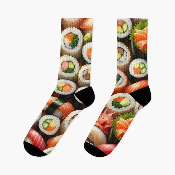 Item preview, Fresh Sushi Platter Pattern designed and sold by Sybille-Yates.