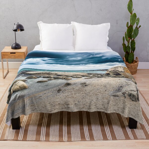 Item preview, Weathered Ocean Boulders and Sandy Shoreline designed and sold by Coastal Wearable Art & Home Decor.