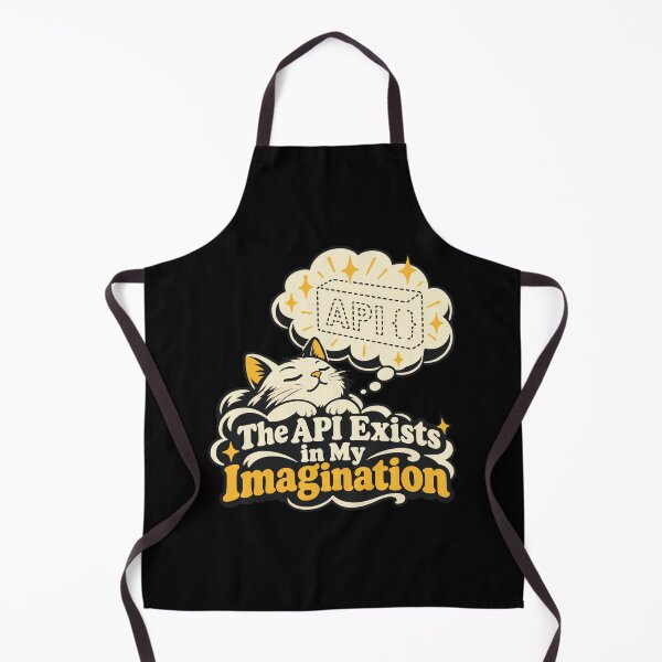Item preview, The API Exists in My Imagination Cat Shirt designed and sold by ThreadQuirk.