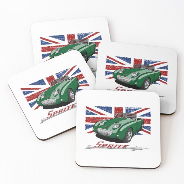 Item preview, My Drawing Of The Frogeye Sprite With Union Jack Background And Arrow Logo designed and sold by jeziah-mouser.