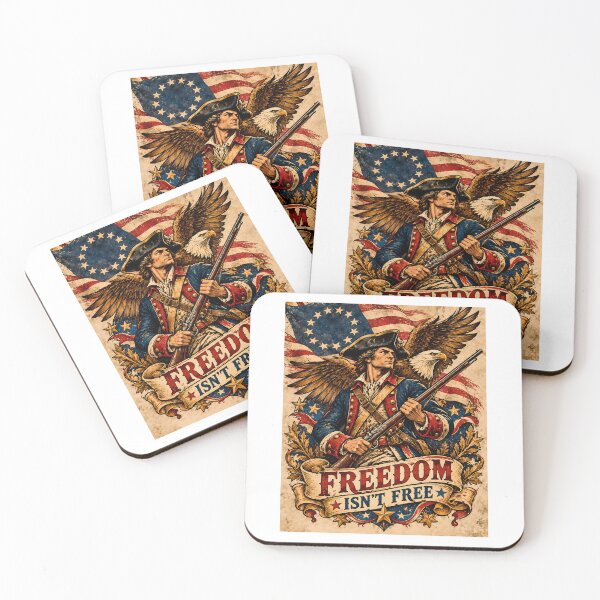 Item preview, Freedom Isn't Free Revolutionary Soldier Patriot designed and sold by chattsuede.