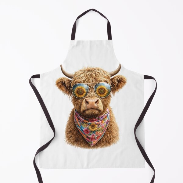 Item preview, Highland Cow, sunflower and sunglasses designed and sold by pietini.