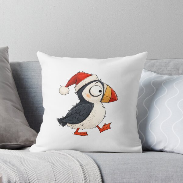 Item preview, Puffin in a Crooked Santa Cap designed and sold by The-Art-of-D.