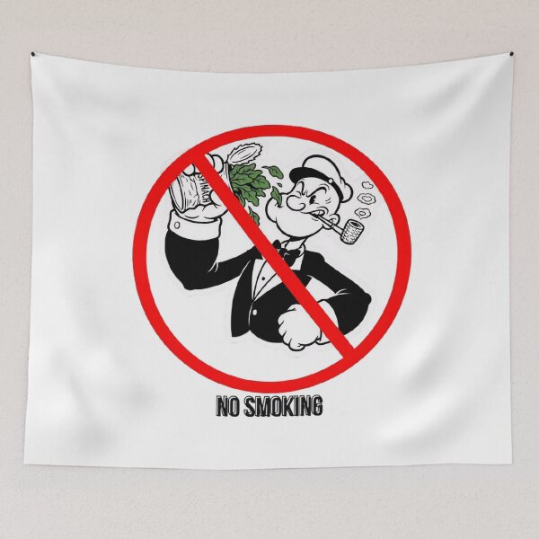 Item preview, Funny Retro No Smoking Sailor - Sarcastic 1930s Cartoon Art designed and sold by SmartPuns.