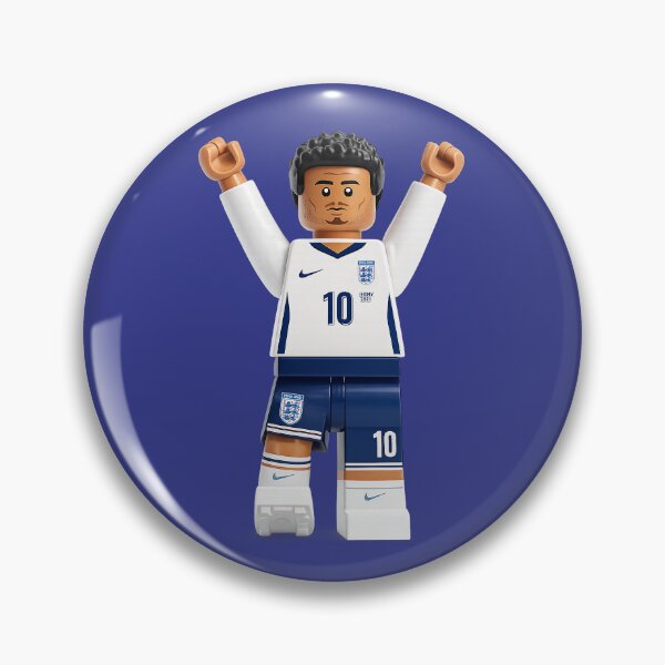 Item preview, Jude Bellingham Brick Football Player – LEGO Style designed and sold by briestudio.