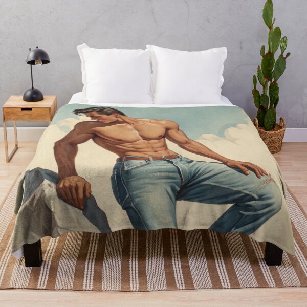 Item preview, Pin-up Male in Jeans designed and sold by gayishdesign.