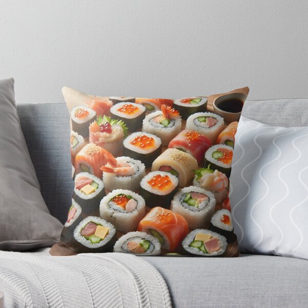Item preview, Fresh Sushi Platter Pattern designed and sold by Sybille-Yates.