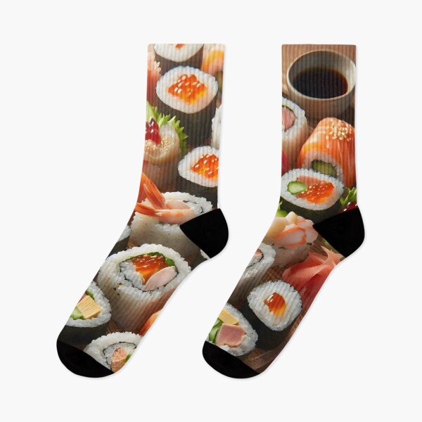 Item preview, Fresh Sushi Platter Pattern designed and sold by Sybille-Yates.