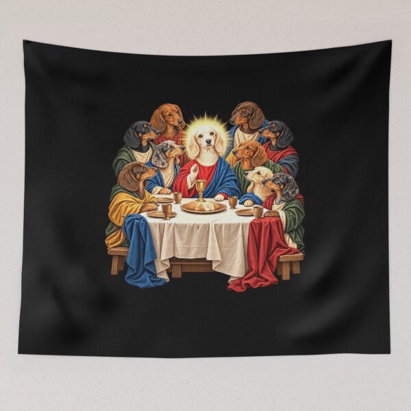 Item preview, A Dog Blessing at the Last Blessed Supper designed and sold by elderberry.