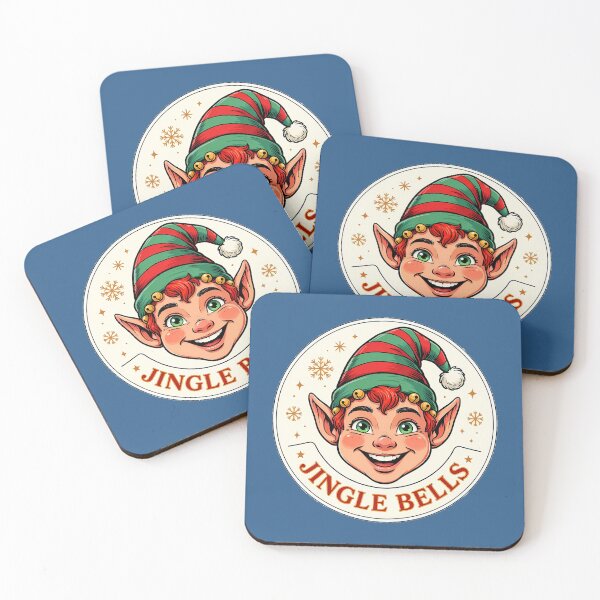 Item preview, Retro Jingle Bells Elf in a Circle designed and sold by LV-creator.