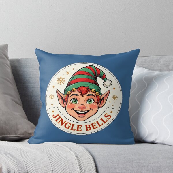 Item preview, Retro Jingle Bells Elf in a Circle designed and sold by LV-creator.