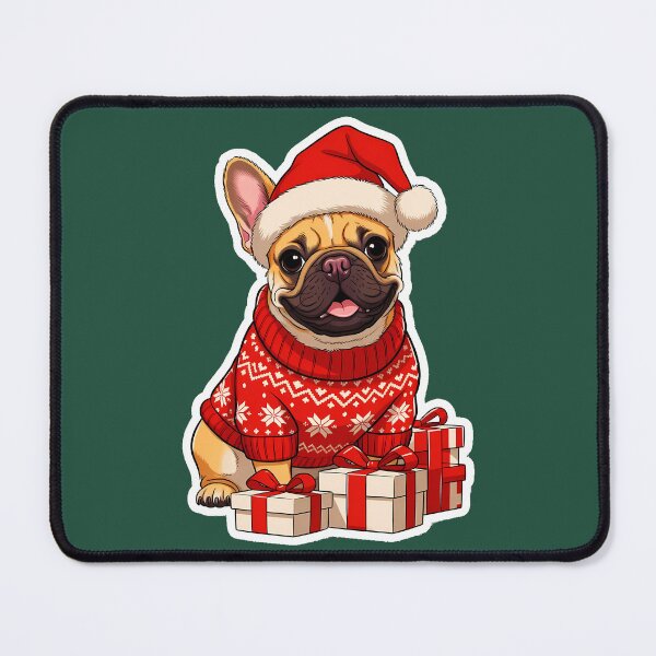 Item preview, French bulldog in an ugly Christmas sweater designed and sold by LV-creator.