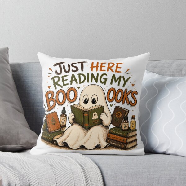 Item preview, Just Here Reading My Boo-ooks | Cute Ghost Book Lover designed and sold by NaiRogue.