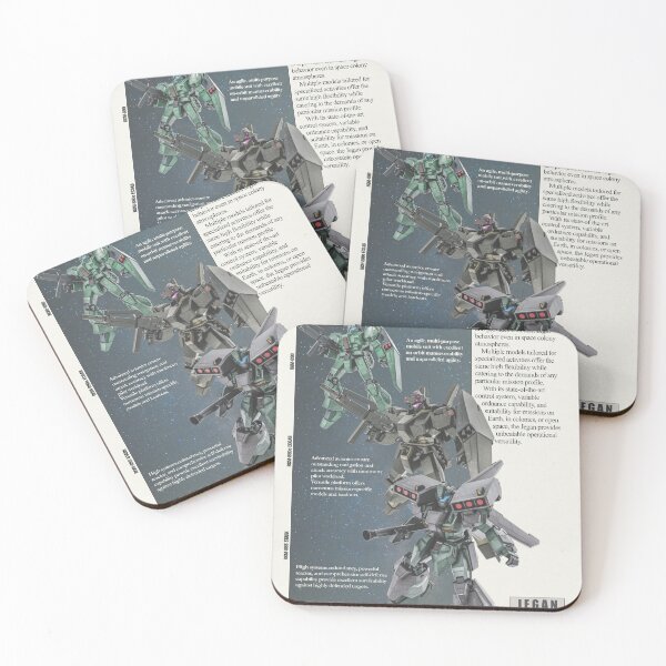 Item preview, Gundam RGM-89D Jegan Retro Aviation Style Advertisement Poster designed and sold by 1PrairieOutpost.