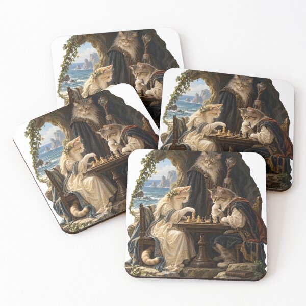 Item preview, The Tempest Cats at Chess designed and sold by Ocelot-T.