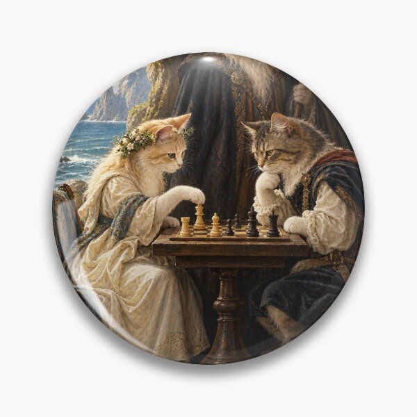 Item preview, The Tempest Cats at Chess designed and sold by Ocelot-T.