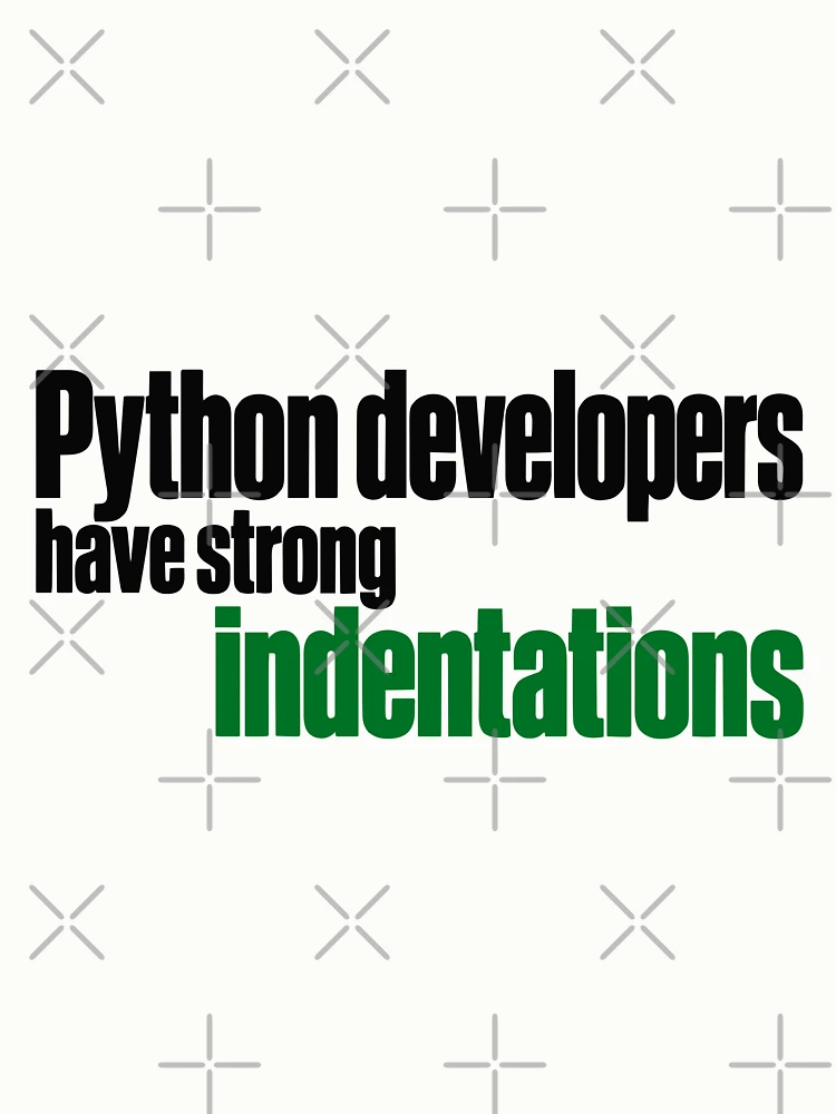 Thumbnail 6 of 6, Pullover Sweatshirt, Python Developers Have Strong Indentations Funny Coding Typography designed and sold by ThreadQuirk.
