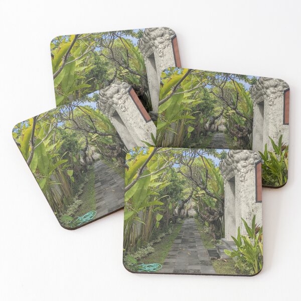 Item preview, Garden Pathway with Tropical Plants and Stone Gate designed and sold by RCorker.