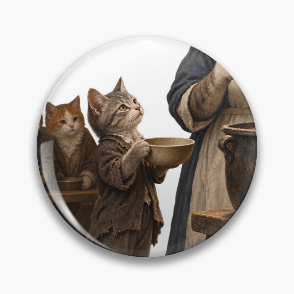 Item preview, Oliver Twist Cat Asking for More designed and sold by Ocelot-T.